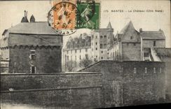VINTAGE POSTCARD Nantes the Castle