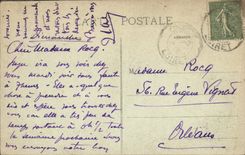 VINTAGE POSTCARD Checy Seen from of the Edge of the Canal