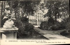 CPA Compiegne Vue Du Chateau Prise d'Un Coin du Parc