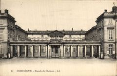 VINTAGE POSTCARD Compiegne Frontage of Castle