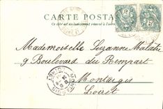 St alemán de la POSTAL de la VENDIMIA en terraza del martillo de Bush