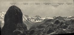 VINTAGE POSTCARD Gummihorn Grosshorn