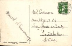 VINTAGE POSTCARD Lauterbrunnen Trummelbach 5ter Fall