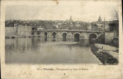 VINTAGE POSTCARD Vierzon View and Bridge Of the Basin