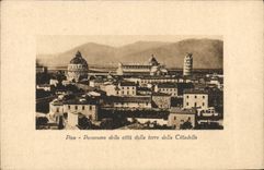 CPA Pisa Panorama Della Citta Dalla Forre Della Cittadella