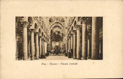 CPA Pisa Duomo Navata Centrale