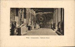 VINTAGE POSTCARD Camposanto Galleria Ovest Rammed
