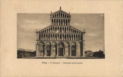 VINTAGE POSTCARD Duomo Faciata Principale Rammed