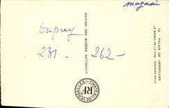 Paladar de la POSTAL de la VENDIMIA de Versalles el agua de De Latone Large del lavabo