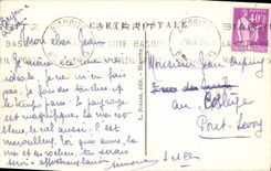 VINTAGE POSTCARD Biarritz Effect Muage To the Headland of the Virgin