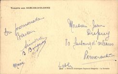 Tormenta de la POSTAL de la VENDIMIA con Sables d'Olonne