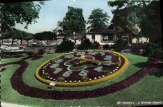 MODERN CARD Geneva the Flowered Clock