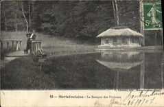 POSTAL Mortefontaine de la VENDIMIA la choza de los pecadores