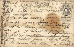 VINTAGE POSTCARD the Train of Militaria 10:00