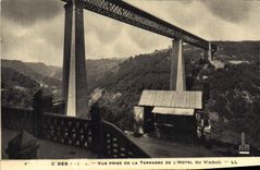 CPA Viaduc Des Fades Vue prise de la terrasse de l'hotel du viaduc 