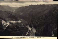 VINTAGE POSTCARD Viaduct Of Insipid the Valley Of Sioule