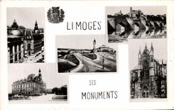 MODERN CARD Limoges Its Monuments