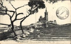 CPA Marseille N D De La Garde A Travers Les Pins