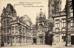 CPA Arras Avant La Guerre L'Hotel De ville Et Le Beffroi