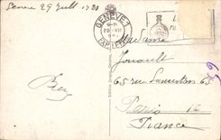 MODERN CARD Geneva Places Of the Alps And Mont Blanc