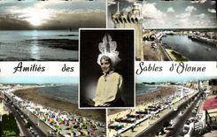 CPM Amities Des Sables d'Olonne Folklore Coiffe