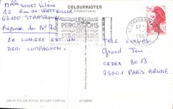 MODERN CARD Drum Major Royal Stuart Tartan Folklore