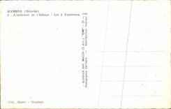 MODERN CARD Hambye interior Of the Abbey 2 tombs