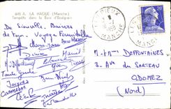 MODERN CARD La Hague Storm In Bay of Ecalgrain