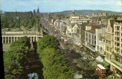 MODERN CARD Princes Street From The Scott Edinburgh Monument