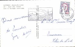 MODERN CARD Heavy Furnace bridge Pax Christi in the underground basilica