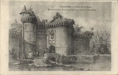 VINTAGE POSTCARD Fougeres Carries Notre Dame