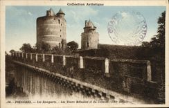 CPA Collection Artistique Fougeres Les Remparts Les Tours Melusine Et Du Gobelin 