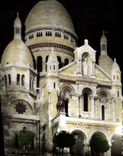 MODERN CARD Paris the Night Basilica Of the Sacring Heart De Montmartre