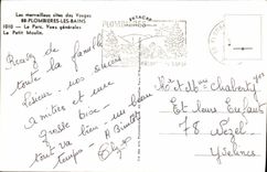 MODERN CARD To remember De Plombieres Les Bains the park View the small mill