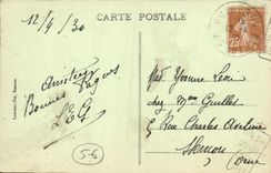 VINTAGE POSTCARD Valves Valves And the Woman House Having belonged has Gilles Brittany