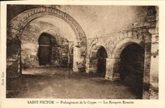 CPA Saint Victor Prolongement De La Crypte Les Remparts Romains Marseille