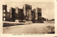 CPA Saint Victor Exterieur De l'Abbaye Marseille