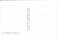 CPM Toulouse Le Jardin Royal Cygnes