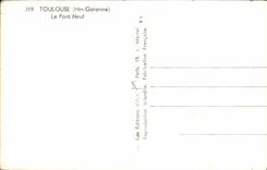 CPM Toulouse Le Pont Neuf