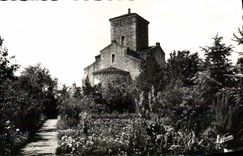 MODERN CARD Wonders Of the Loire Valley Germigny Of Close the Church the Apse Seen Of the garden of the presbytery