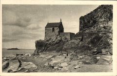 CPA Mont Saint Michel La Chapelle Saint Aubert