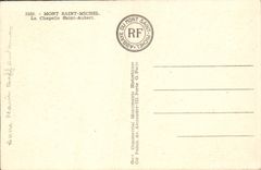 CPA Mont Saint Michel La Chapelle Saint Aubert