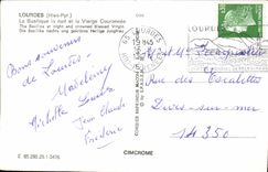 MODERN CARD Heavy the Basilica the Night And the Couronnee Virgin