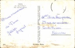 CPM Paris Le Sacre Coeur