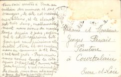 POSTAL de la VENDIMIA la dimensión de la opinión del azul de Vence