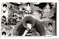CPM Musee Guimet Portrait De Mahasiddhas Partie Superieure Peinture tibetaine