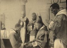 VINTAGE POSTCARD Under Diaconate Tradition Of the Book Of the Epistles