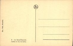 VINTAGE POSTCARD Under Diaconate Tradition Of the Book Of the Epistles