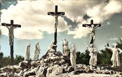 MODERN CARD Calvaire De Pontchateau Station Jesus Dies In Cross