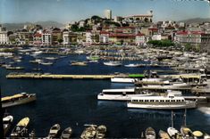 CPM La Cote d'Azur Cannes Le Port Et Le Suque Vus Du Casino Munidipal